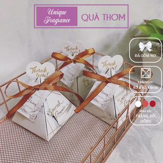 Hộp quà cưới tam giác - set 100 hộp quà cảm ơn/ quà sự kiện - hộp giấy - UNIQUE FRAGRANCE
