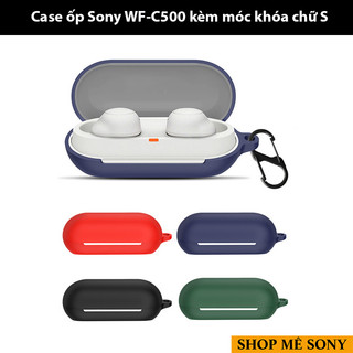 Sony WF-C500 - Ốp case silicon kèm móc khóa kim loại - Shop Mê Sony