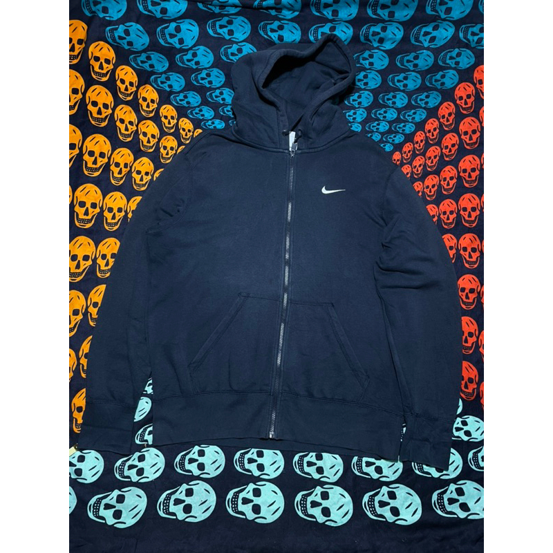 Áo Hoodie 2hand hiệu Nike màu navy size L (68x60)