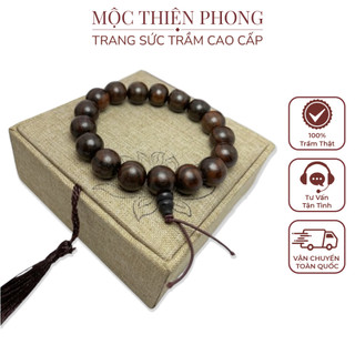 Vòng đeo tay gỗ trắc đỏ đen, vân gỗ đẹp - Mộc Thiên Phong