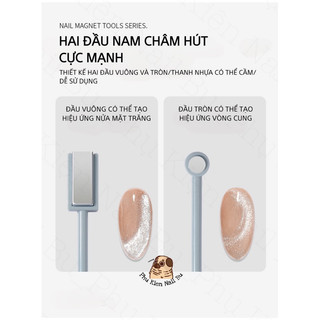 Nam châm hút mắt mèo 2 đầu, Nam châm đa năng hút mắt mèo