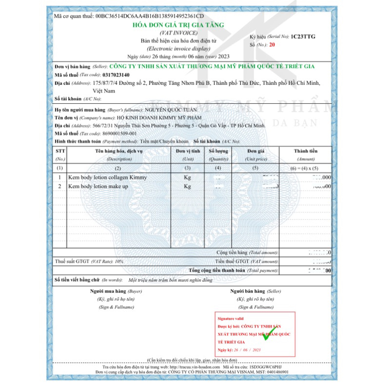 Kem dưỡng trắng da body lotion makeup kháng nước hộp 500g màu trắng