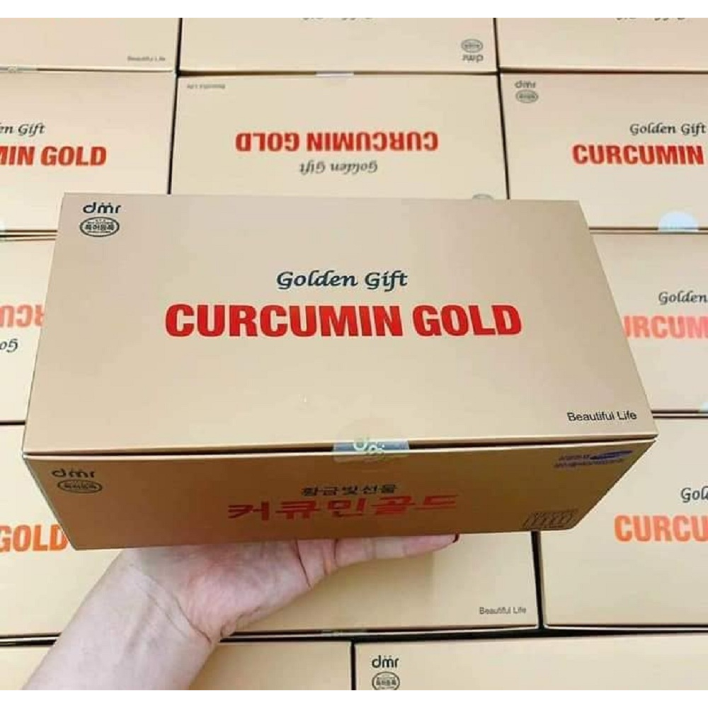 [Golden Gift ] Tinh Chất Nghệ Nano Hàn Quốc - Full Hộp 100 tép và 60 tép Hỗ Trợ Sức Khỏe Đẹp Da