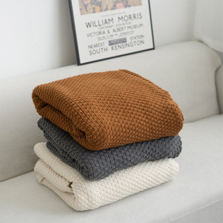 (DÀY_MỀM) Khăn Len Cashmeret Dệt Kim Tua Rua trải ghế sofa, Chăn Mền đắp, Thảm trang trí phong thái Bắc Âu