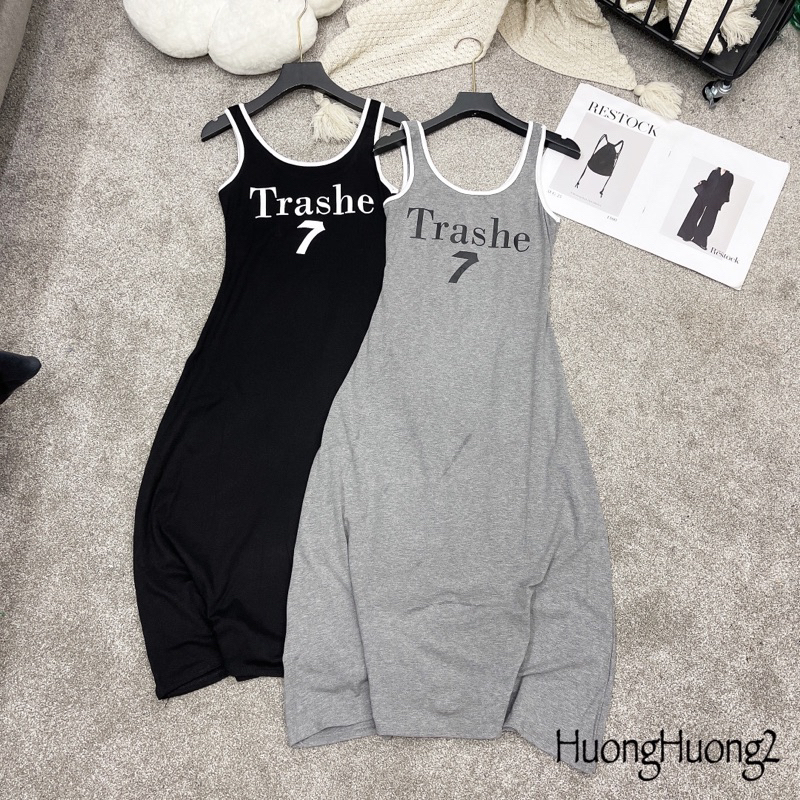 Váy thun 2 dây khoét lưng sexxy, Váy ba lỗ xòe hở lưng VS31 - NhiNhi Shop
