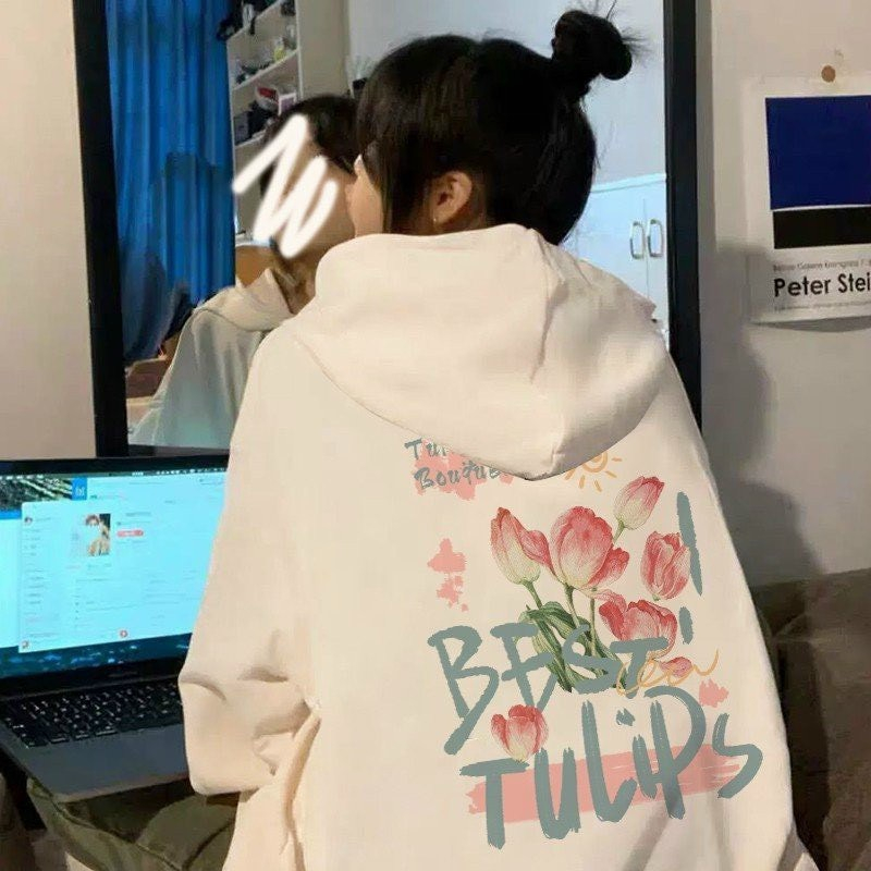 Áo Khoác HOODIE BEST TULIPS Zip Nam Nữ Dày Dặn Chất Nỉ Bông Unisex