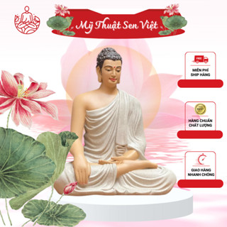 Tượng Phật Thích Ca Ngồi Thiền 25cm trang trí nhà phong thủy Sen Việt