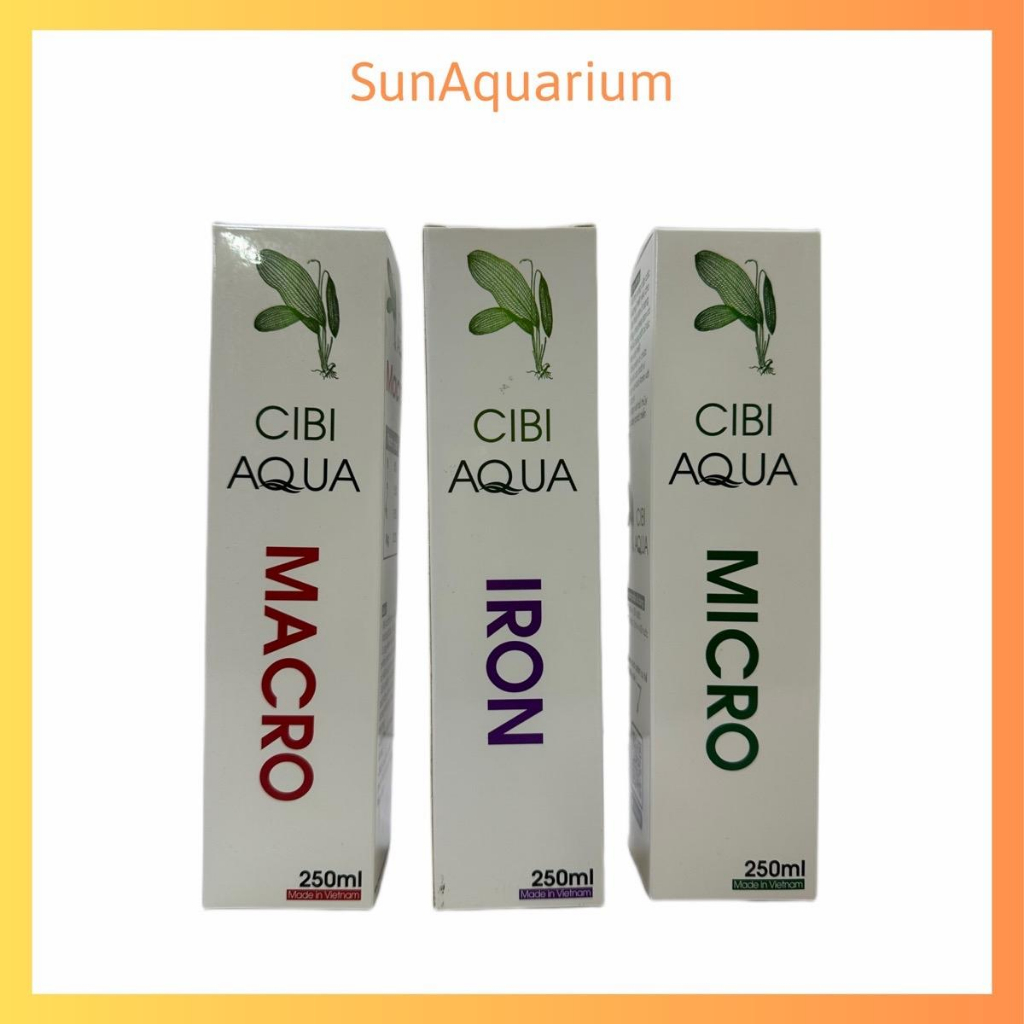 Combo 3 Chai Vi Lượng- Đa Lượng- Sắt Cibi Cho Bể Cá Thủy Sinh Phòng Chống Bệnh; Kích Thích Ra Rễ, Đâm Chồi, Ra Nhánh Con