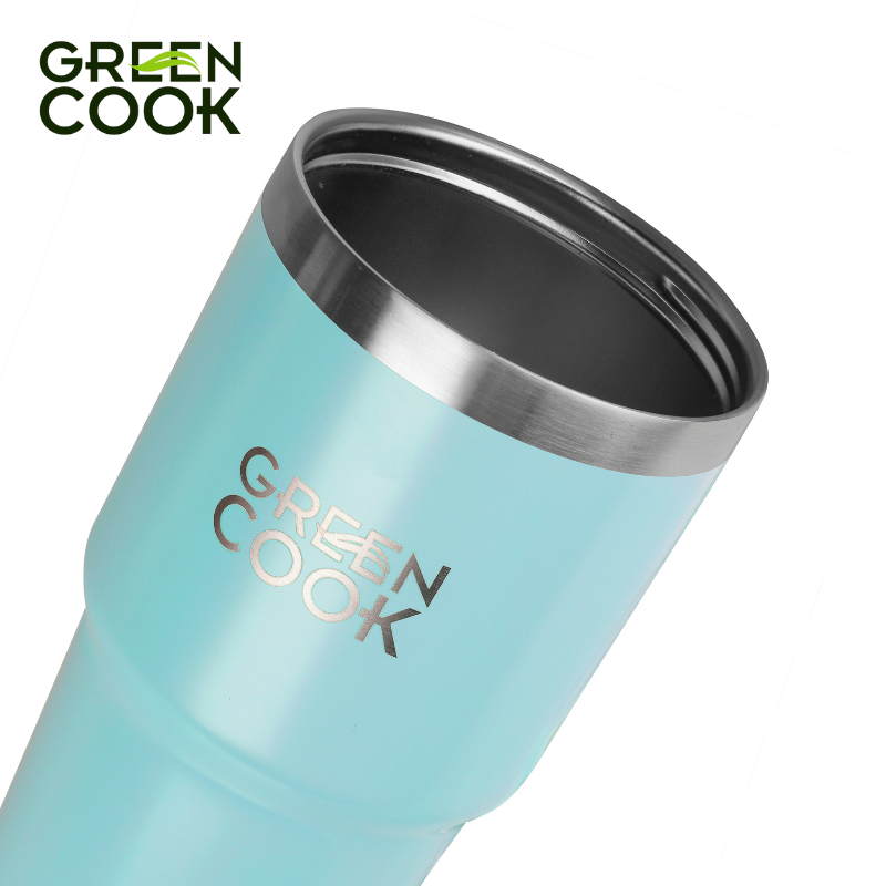 Ly giữ nhiệt GCC23-06 Green Cook 600ml inox 304 chính hãng.