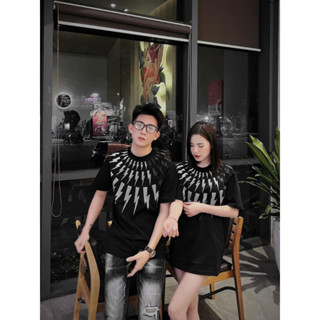 Áo Phông Nam Nữ Neil Barrett In Tia Sét Nhũ Kim Tuyến Cao Cấp, Thời Trang Nam Siêu Cấp Hot Trend Hè T