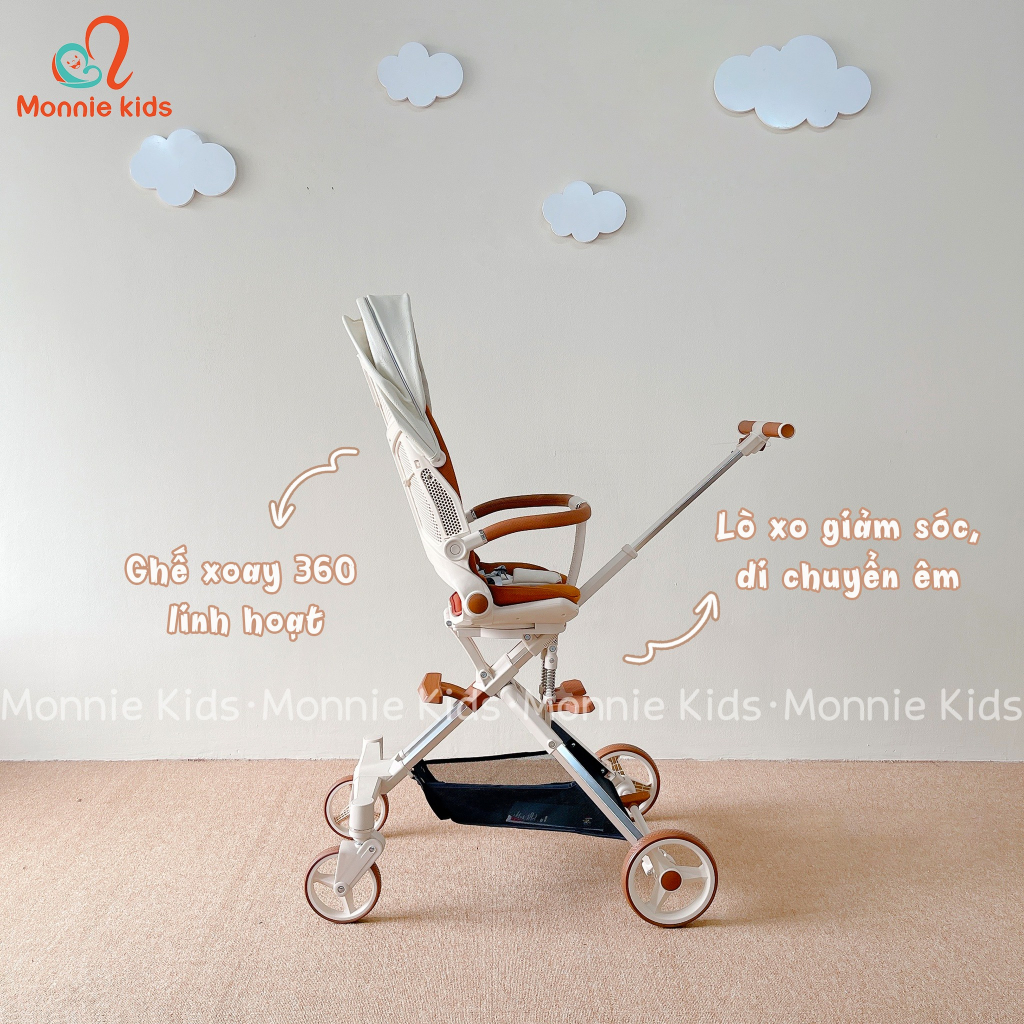 Xe đẩy gấp gọn Playkids X6-4 , Xe đẩy cho bé sơ sinh