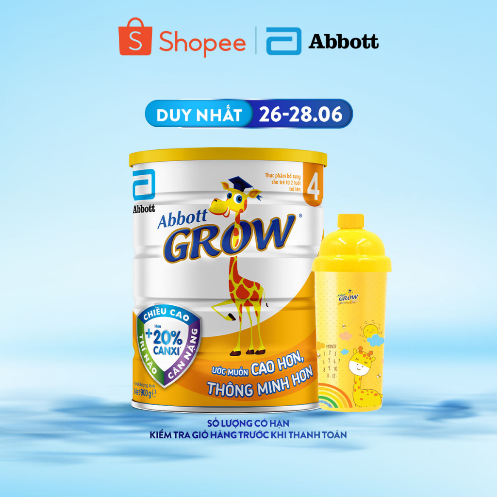 Sữa bột Abbott Grow 4 900g/lon