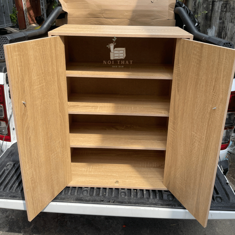Tủ giày gỗ 2 cánh cửa - Kệ Tủ Giày Gỗ Chất Liệu MDF Phong Cách Hiện Đại Chống Nước Tốt - M22