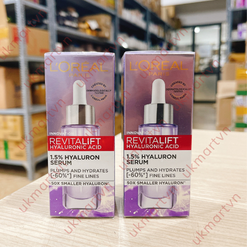 Serum siêu cấp ẩm & giảm nếp nhăn Revitalift Pure Hyaluronic Acid 1.5% 7,5ml - 30ml