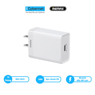 Củ sạc nhanh chuẩn pd 18w remax rp-u80 nhỏ gọn - icybernet hn