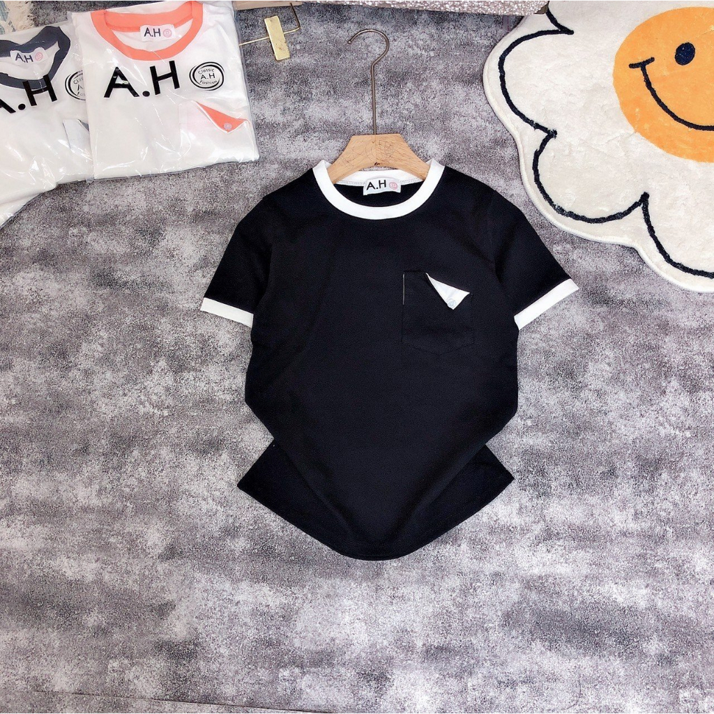 Áo thun nữ  cotton co giãn 4 chiều dáng baby tee  siêu tôn dáng ADO JEANS