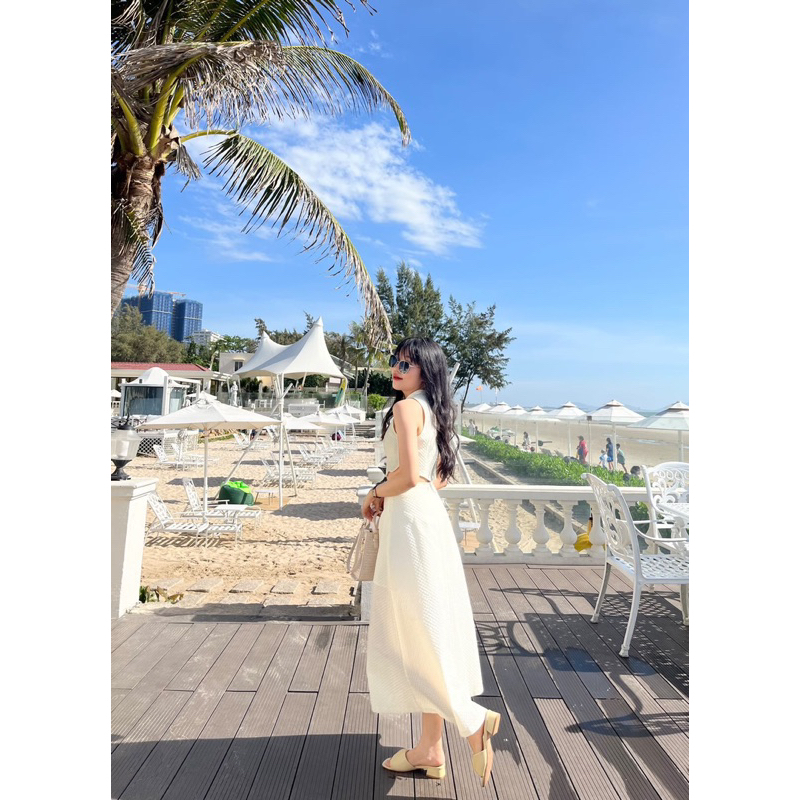 MSIX.MV | Set Dreamer áo váy dài gợn sóng