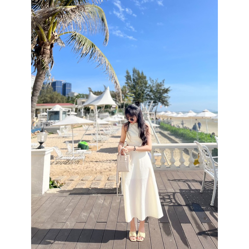 MSIX.MV | Set Dreamer áo váy dài gợn sóng