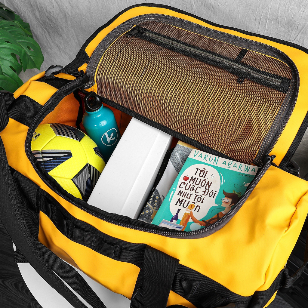 Túi Trống TNF The North Face Base Camp Duffel Size S M, Túi thể thao du lịch đi phượt tiện lợi chất vải chống nước