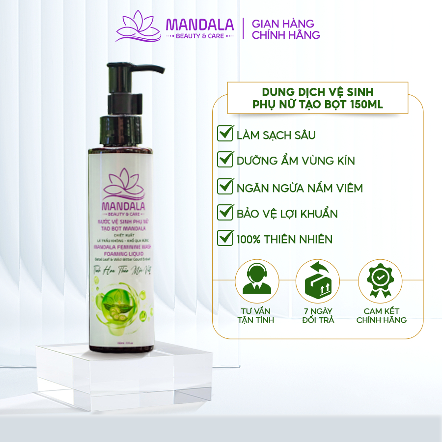 [Combo Chăm sóc Cơ Thể] Nước Tắm Tạo Bọt Oải Hương Mandala 500ml, Nước Vệ Sinh Phụ Nữ Mandala 150ml