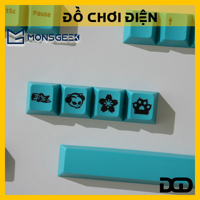 Bàn phím cơ AKKO MonsGeek MG108 Black Cyan