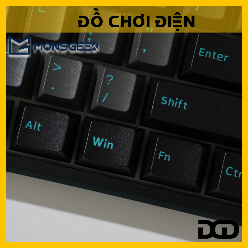 Bàn phím cơ AKKO MonsGeek MG108 Black Cyan