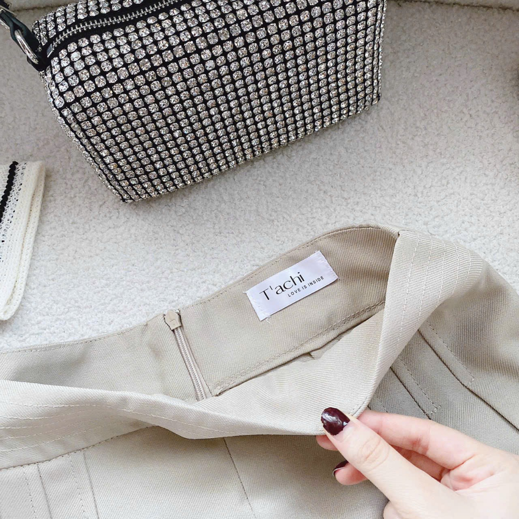 Set Áo Polo Sọc Mix Quần Short Kem Trẻ Trung Năng Động Tươi Tắn - Elina