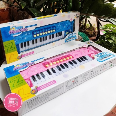 Đàn piano cho bé kèm mic hát karaoke đồ chơi có nhạc vui nhộn