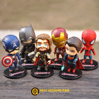 Bộ siêu anh hùng Marvel trang trí bánh