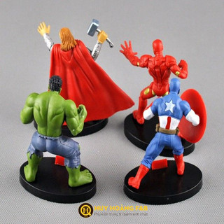 Bộ siêu anh hùng Marvel trang trí bánh
