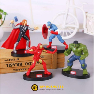 Bộ siêu anh hùng Marvel trang trí bánh