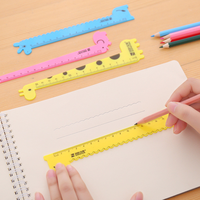 Thước kẻ hưu cao cổ cute 15cm quà tặng học sinh