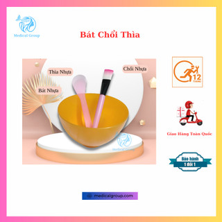 Bộ bát chổi thìa đắp mặt nạ_bộ bát chổi đắp mặt nạ spa