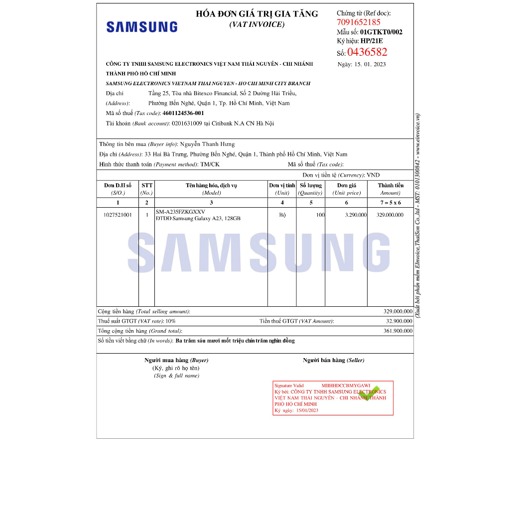 Điện thoại Samsung Galaxy A23  - Hàng chính hãng