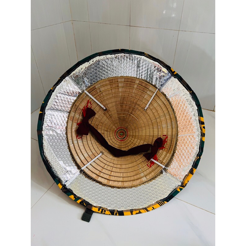 BAO NÓN LÁ CÁCH NHIỆT đường kính 57 cm siêu nhẹ bền chống nắng mưa