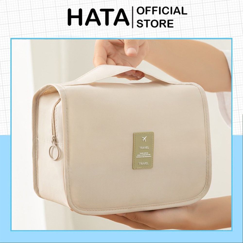 Túi Đựng Mỹ Phẩm Đồ Trang Điểm Du Lịch Chống Thấm Nước 601 Có Móc Treo Thời Trang - Hata24h