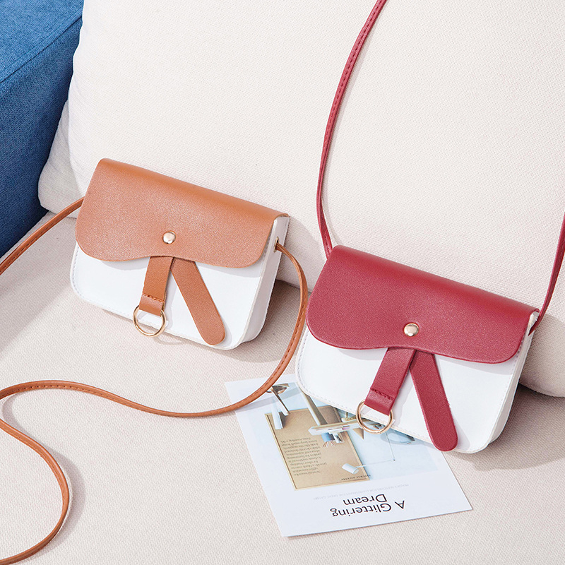 Túi xách nữ đeo chéo vai dễ thương da PU nữ tính nhiều màu nắp gài khoá phong cách thời trang hàn quốc giá rẻ S2 T192