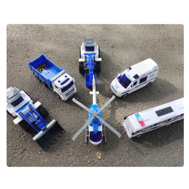 COMBO 6 XE CẢNH SÁT SIÊU TO, SET 6 XE CẢNH SÁT, XE TẢI, XE MÚC, XE CẨU, MÁY BAY CHẠY ĐÀ CHO BÉ