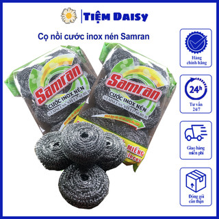 Cọ nồi cước inox nén Samran