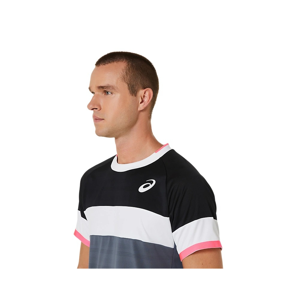 Áo Tennis Asics Thể Thao Cổ Tròn Thấm Hút Mồ Hôi