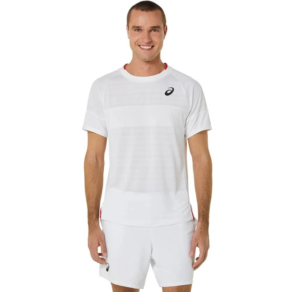 Áo Tennis Asics Thể Thao Cổ Tròn Thấm Hút Mồ Hôi