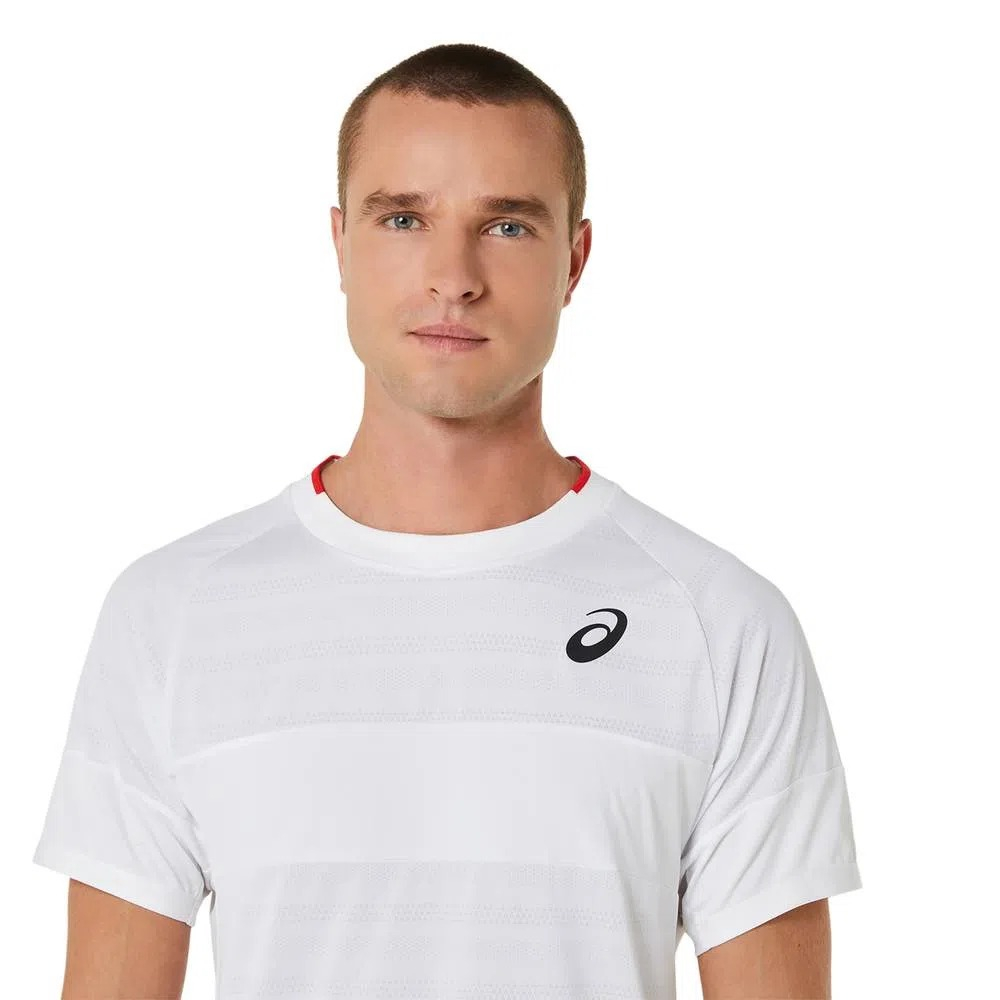 Áo Tennis Asics Thể Thao Cổ Tròn Thấm Hút Mồ Hôi