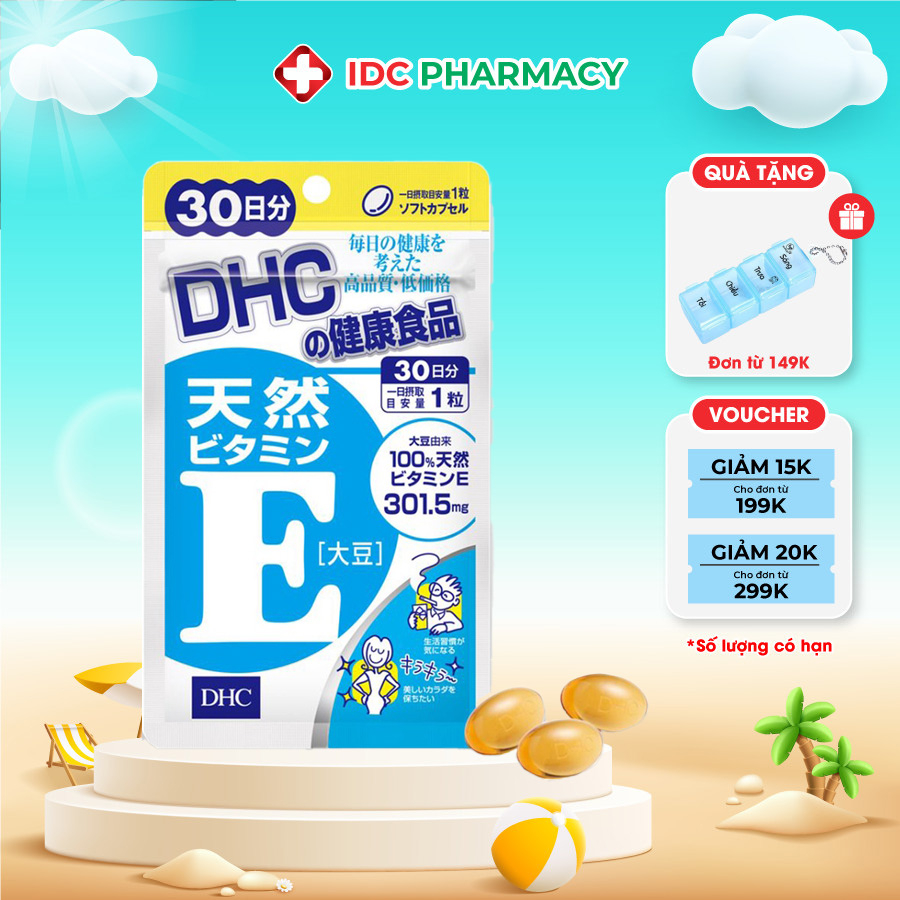 Viên uống DHC bổ sung vitamin E gói 90 ngày