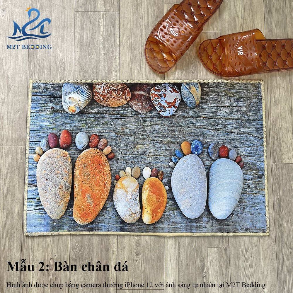 Combo 6 chiếc thảm chùi chân - thảm lau chân thấm hút tốt - Họa tiết ngẫu nhiên, đa dạng màu sắc!