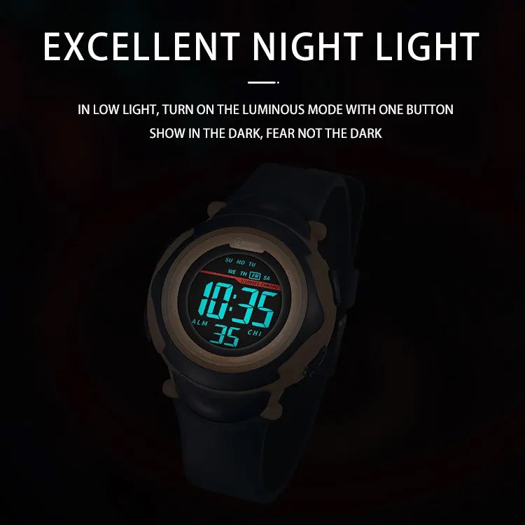 Đồng Hồ Trẻ Em MINGRUI 8568 Chính Hãng Không Vô Nước Điện Tử Thể Thao Cho Bé Trai Bé Gái