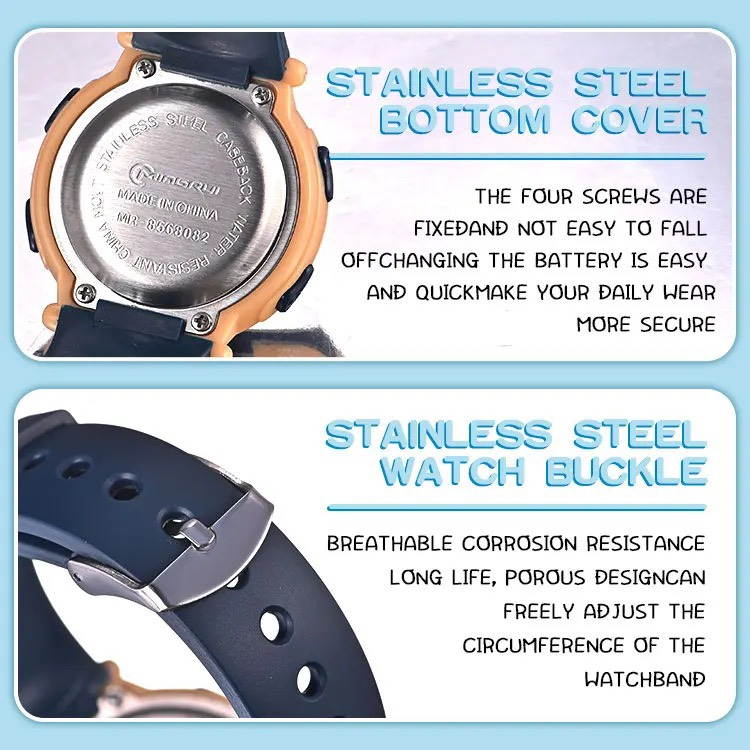 Đồng Hồ Trẻ Em MINGRUI 8568 Chính Hãng Không Vô Nước Điện Tử Thể Thao Cho Bé Trai Bé Gái