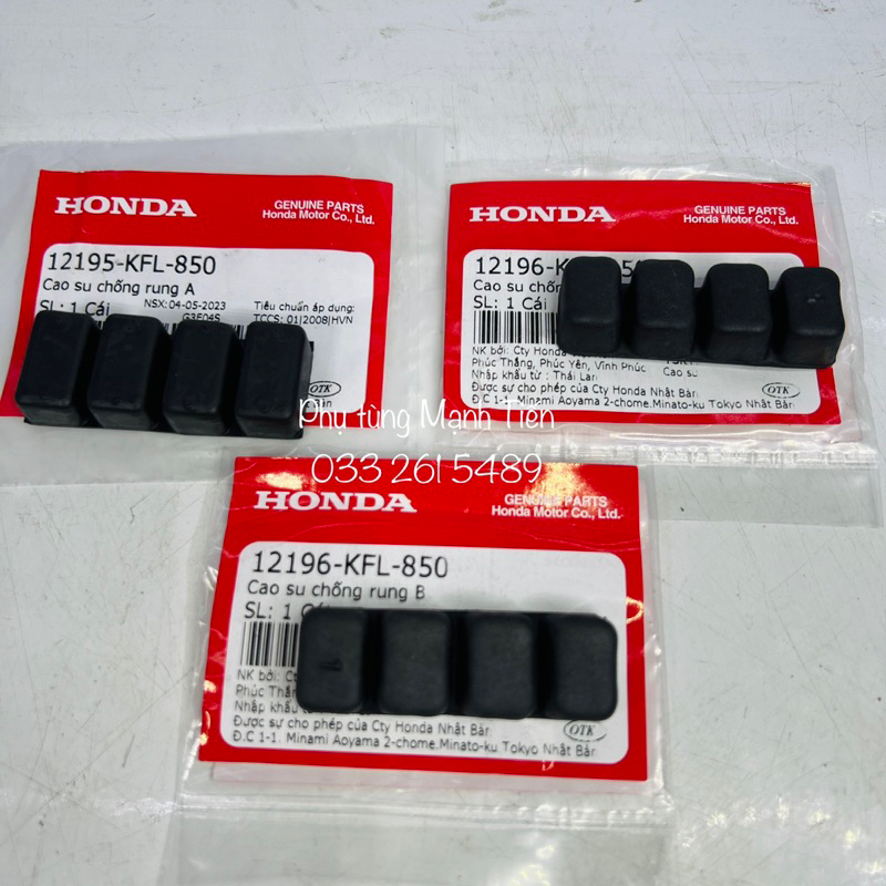 Bộ 3 cao su nòng 4 nấc W110 / Fu110 chính hãng Honda