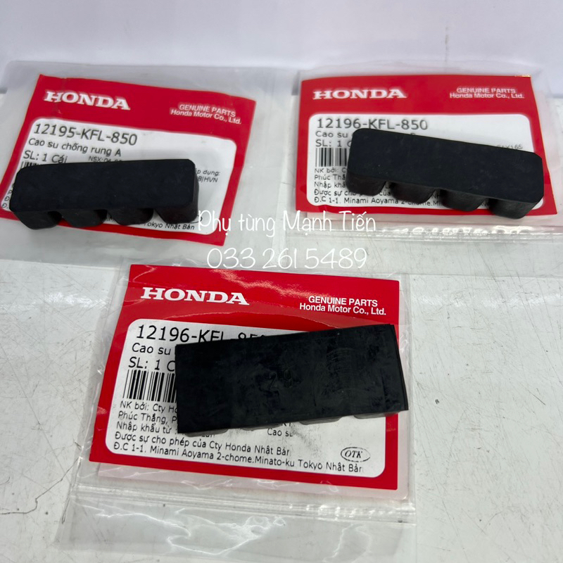 Bộ 3 cao su nòng 4 nấc W110 / Fu110 chính hãng Honda