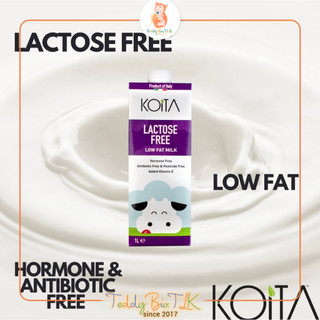 Sữa tươi không lactose (free lactose) ít béo hữu cơ Koita - 1 lít