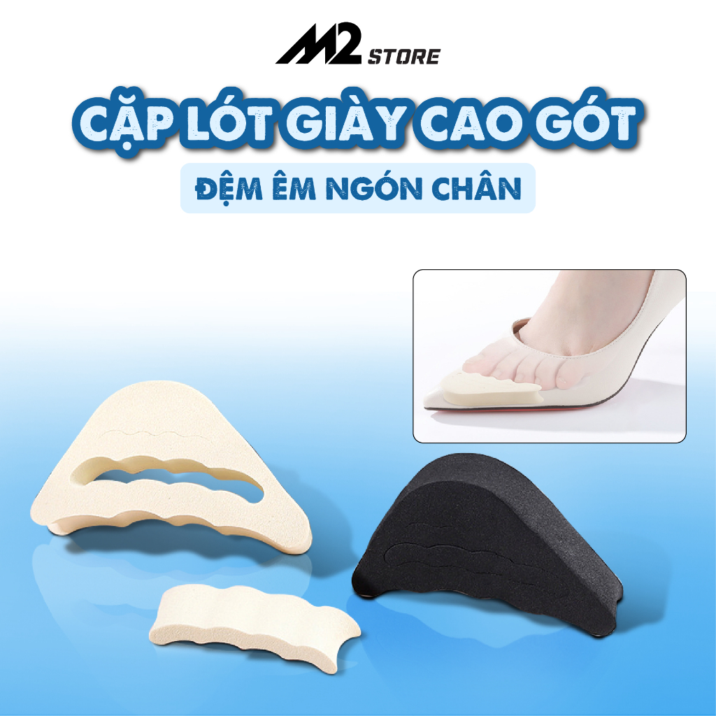 Cặp Lót Giày Cao Gót Nữ Đệm Êm Ngón Chân Ximo Chất Liệu Cao Su Non (Lgcgc10)